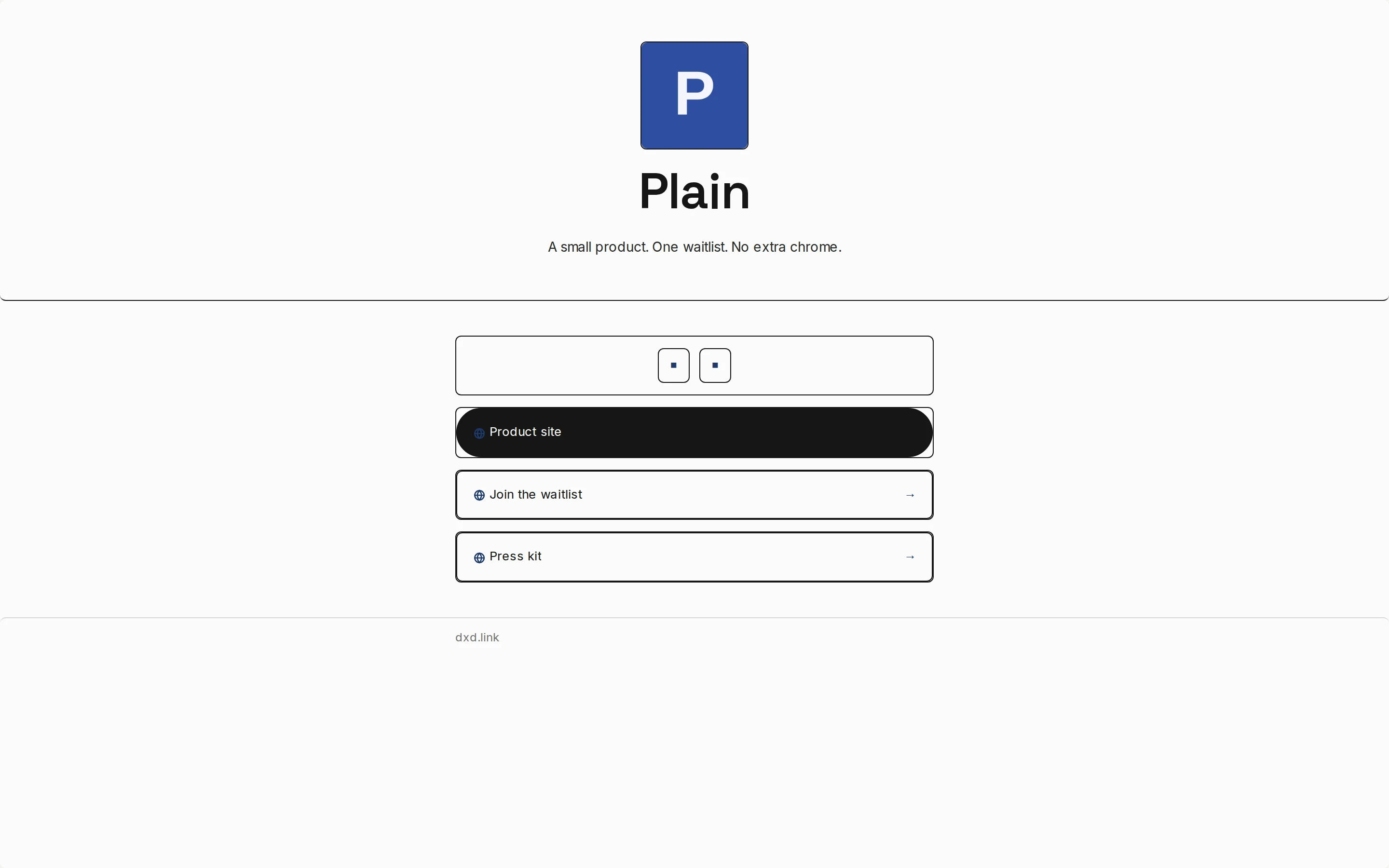 A published Clean Canvas product page with a waitlist and press kit